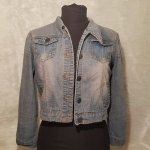 More to Love waist length Jean Jacket
